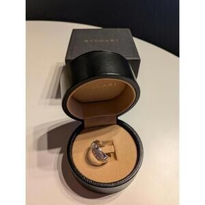 With Box! BVLGARI Save the Children Ring Size 50/ 5.25 Silver 925 Wide